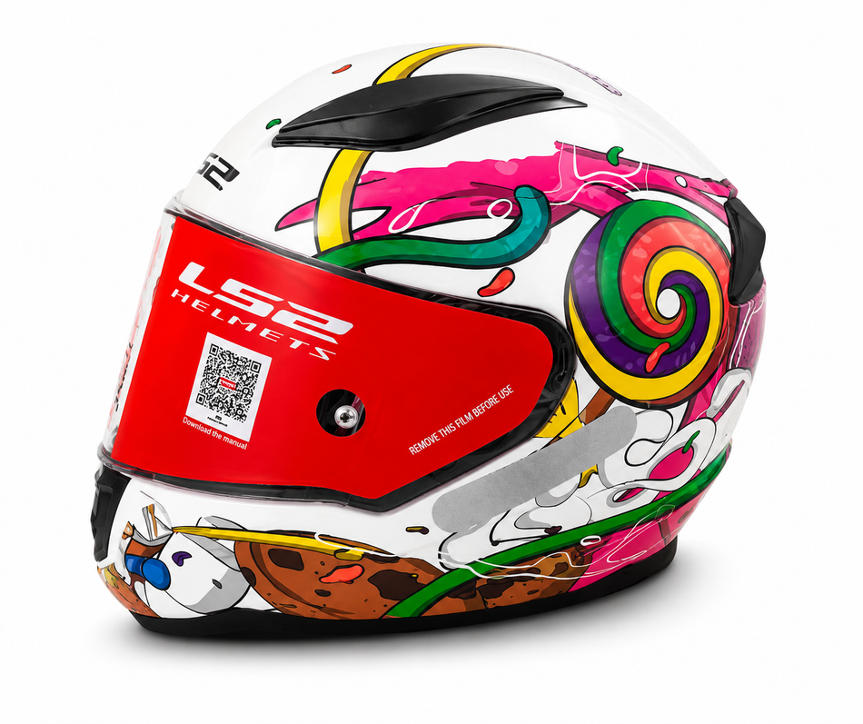 LS2 FF353 Colorfull Motorcycle Helmet, CCC-Approved Foam Interior