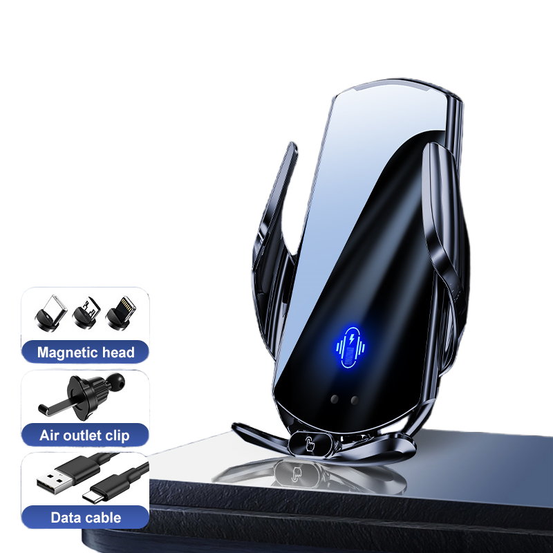 Car Phone Holder Wireless Charging With Magnetic Charging Head 15W