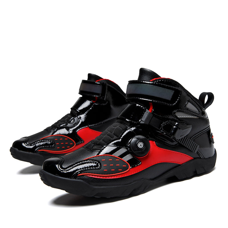 Off-road Moto Boots Non-Slip Impact-Resistant Red
