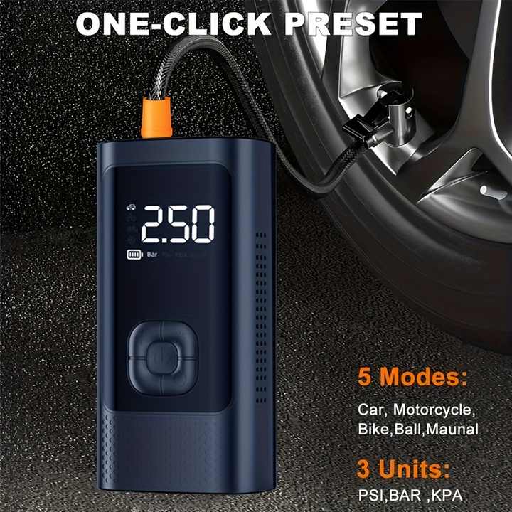 Portable Tyre Pump Air Compressor Tire Inflator Pump Electric 150psi