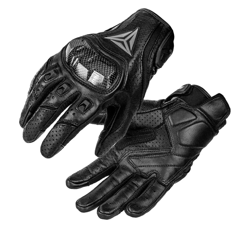 Moto Leather Gloves Touch Screen Protective