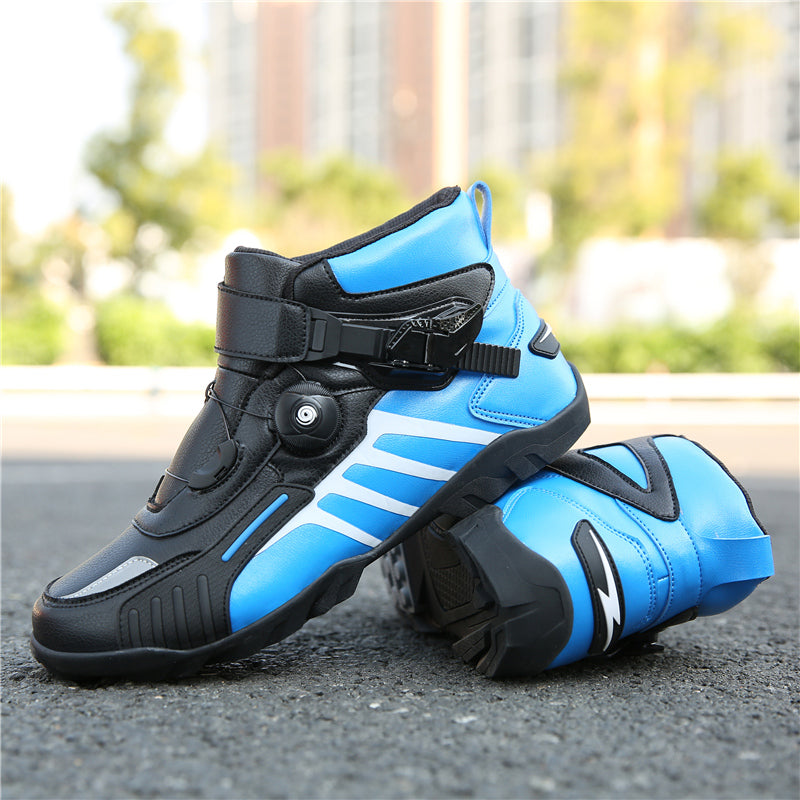 Breathable Men's Motorcycle Shoes JC-S607 Blue