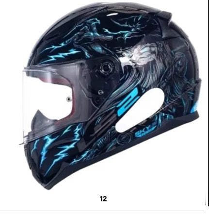 LS2 FF353 Blue Motorcycle Helmet ECE -Approved Foam Interior
