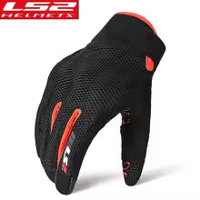 LS2 Men's Motorcycle Gloves Summer Breathable Mesh Motocross Gloves Lightweight Crash Resistant Riding Gloves CE Certification